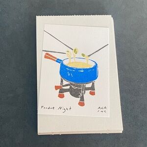 Anastasia INCIARDI Mini Print - Fondue Night - From Raleigh North Carolina
